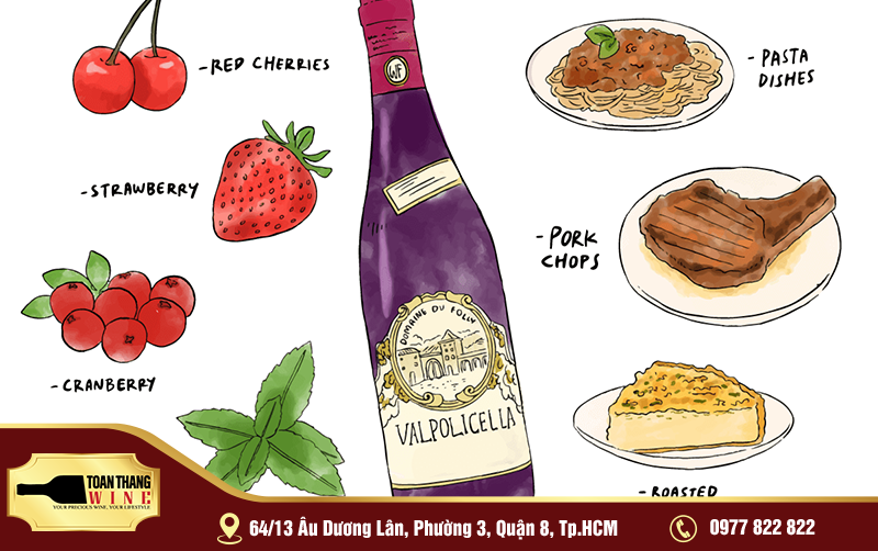Chọn món ăn kết hợp với rượu vang Amarone