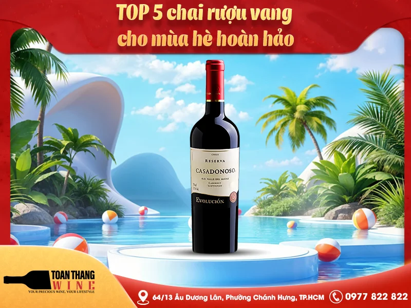 TOP 5 chai rượu vang cho mùa hè hoàn hảo
